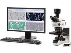 Microscópio BX53M e sistema de software