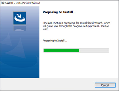 When the installation starts, the following dialog will be displayed, so wait for the installation to complete.