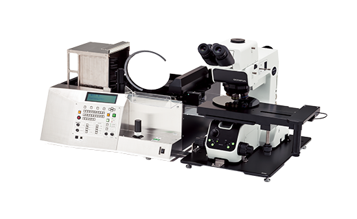 AL120 Wafer Handler (Left) and MX63/MX63L Microscope (Right)