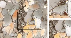 9-megapikselowa matryca pozwala uzyskać niezaszumione obrazy o wysokiej rozdzielczości, umożliwiając użytkownikowi przybliżenie obrazu i odkrycie głęboko ukrytych struktur próbki (piaskowiec)