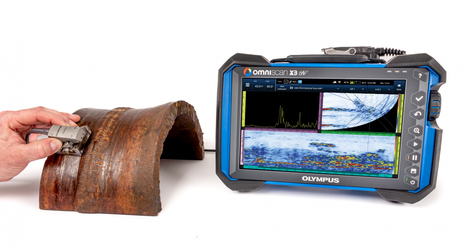 OmniScan™ X3 Phased Array Flaw Detector with TFM