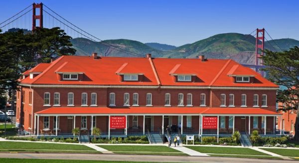 Exterior of The Walt Disney Family Museum, located on the Main Post of San Francisco's Presidio. (Photo courtesy of The Walt Disney Family Museum.)